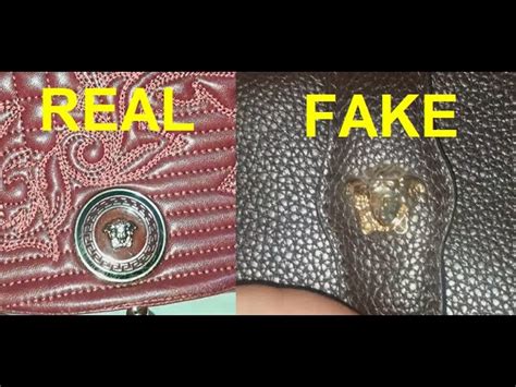 Real vs Fake Versace bag. How to spot counterfeit Gianni Versace 